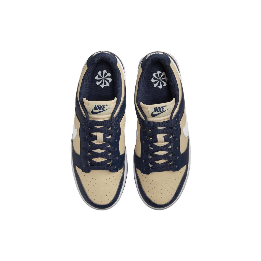 Nike Womens Dunk Low Next Nature Navy Gold Women Sneakers Blue Midnight-Navy White DD1873-401
