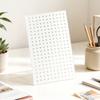 DIY Material White Acrylic Perforated Board Earrings Necklaces Pendants Display Background Board Data Cable Note Holder Classified Storage Rack