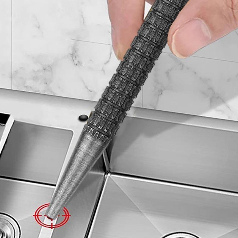 Nail Punch Set Knurled Body Square Striking Head Punches Tools 1/32 2/32 3/32 4/32 Manual Positioning Punch Hand Tools Accessory