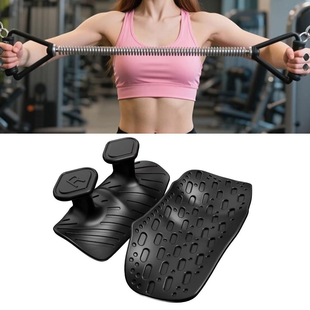 1 Pair Anti-Slip Weightlifting Hand Grips Double-Sided Pull-Up Grips Weight Lifting