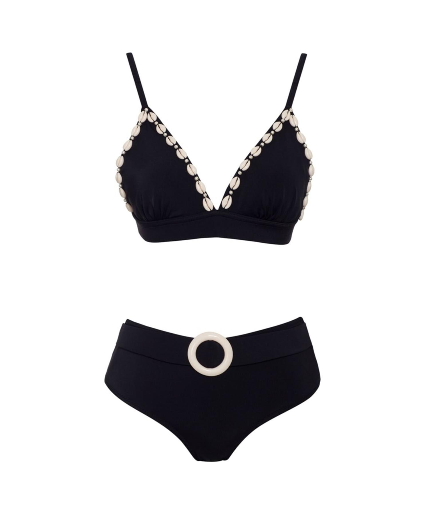 

Комплект бикини с высокой талией и треугольными чашечками Sea Shell Slr 333