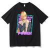 Chainsaw Man Pawa Men and Women Lovers Anime Peripheral Printed T-shirt Summer Harajuku Round Neck Thin 100% Cotton Short Sleeve