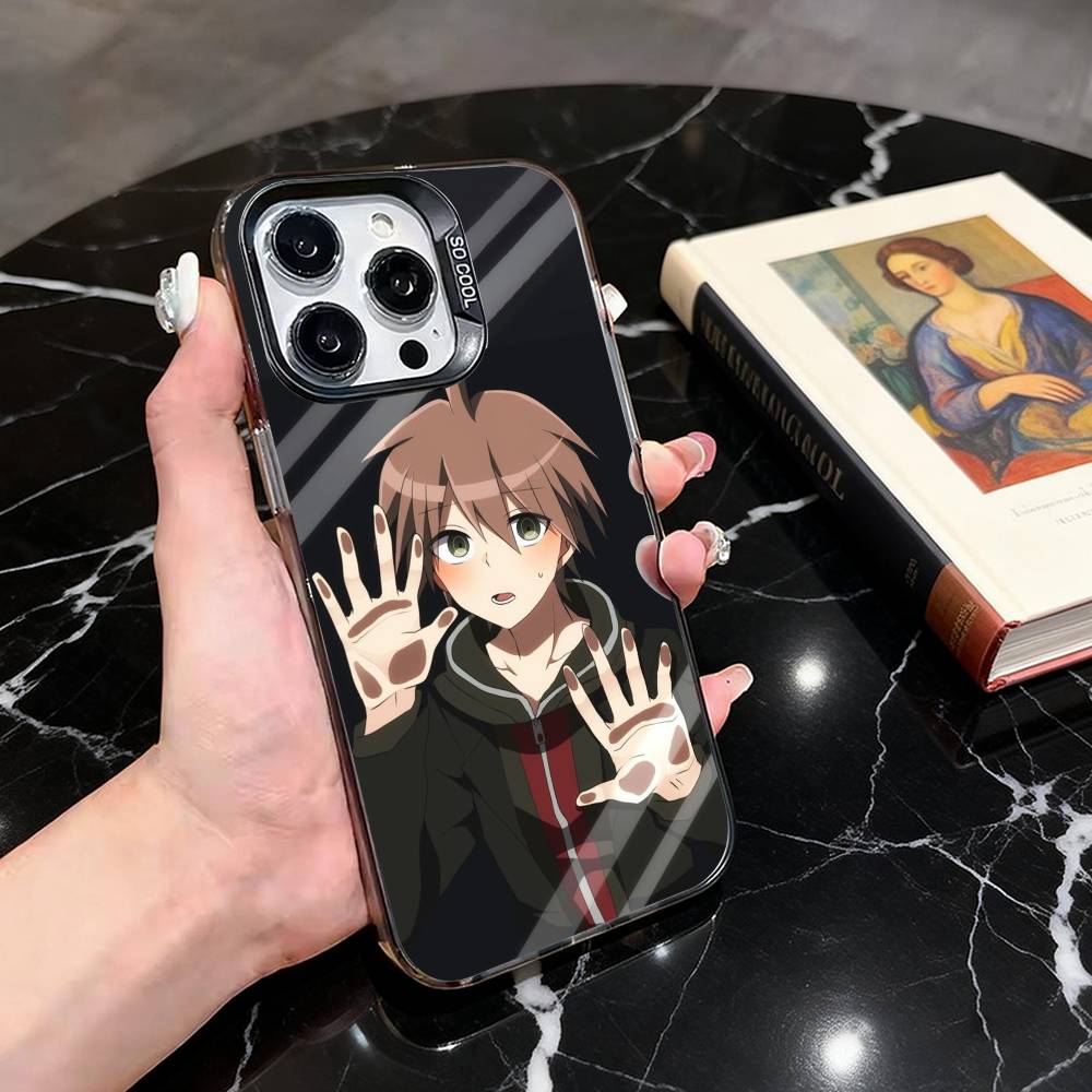 M-Makoto N-Naegi-MNES Phone Case For iPhone 17,16,15,14,13,12,11 Plus,Pro Max,XS,Colorful Silver Black Cover