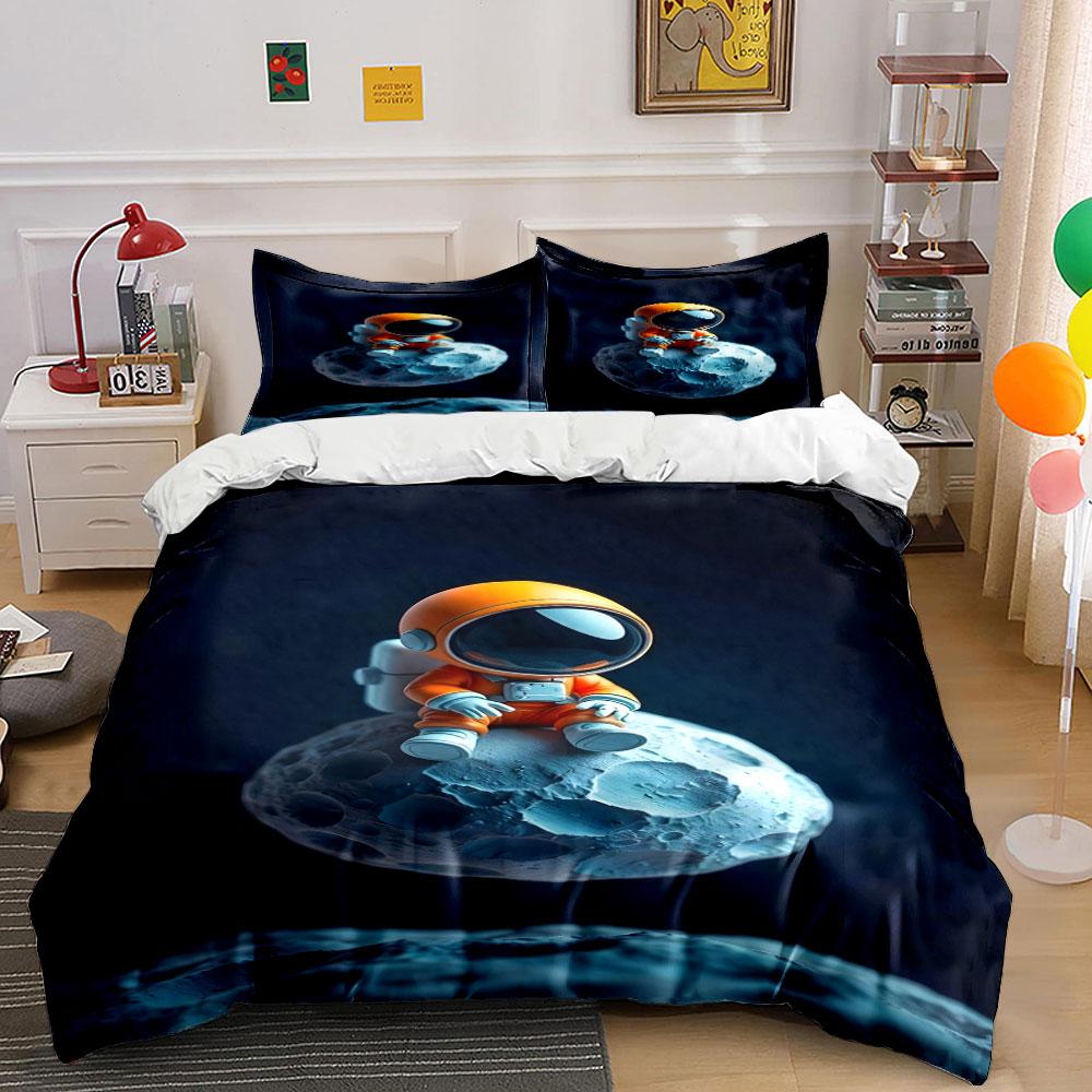 

Astronaut sitting on moon. Bedding sets Duvet cover sets Duvet covers Pillowcases(1 * Duvet Cover 2 * Pillowcases, without duvet insert) 135x200cm