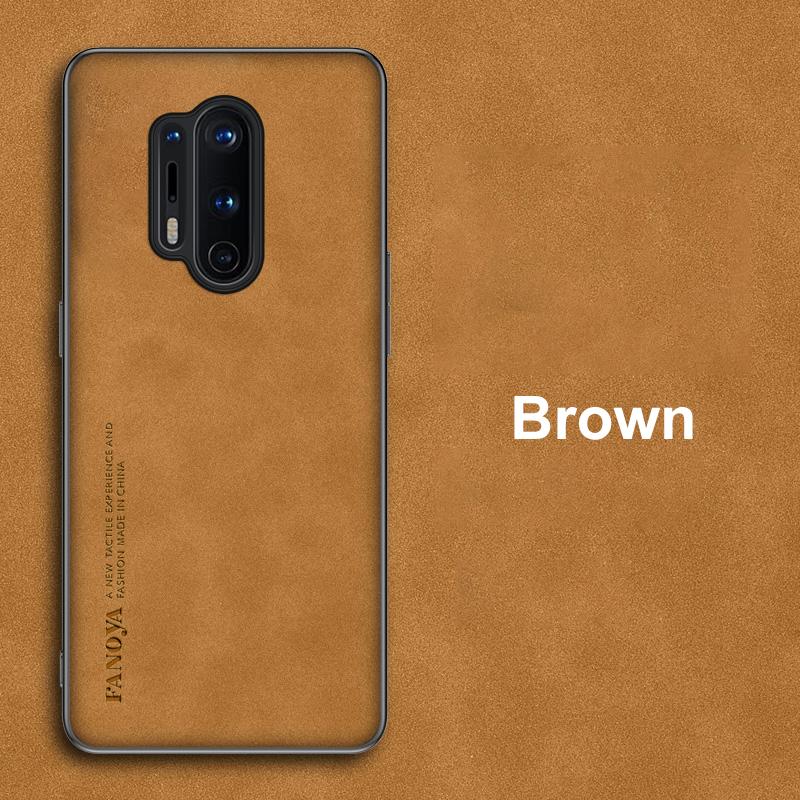 

Luxury Leather Case For OnePlus 8 Pro 8T Cover Matte Silicone Phone Case For OnePlus 8 T 8Pro 5G One Plus 8 Pro OnePlus8 Coque For OnePlus 8T коричневый