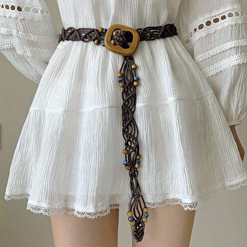 Bohemian Waist Fashionable Accessories For Women Featuring Versatile Wax Rope Design For Everyday Use