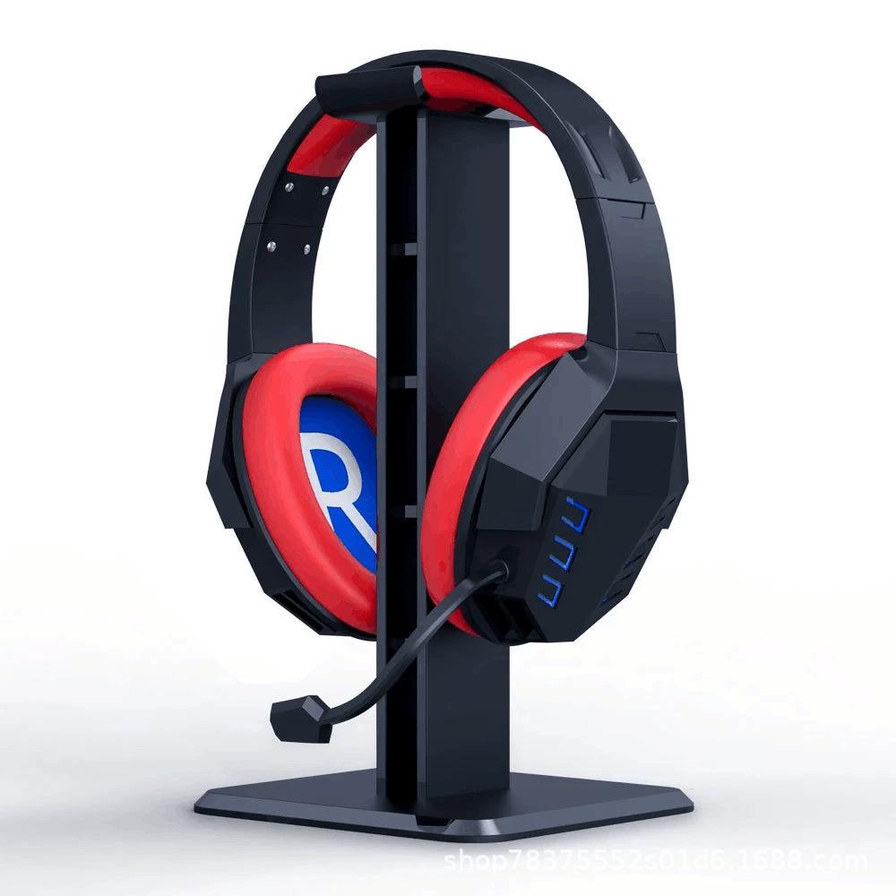 Creative Headphone Stand and Hanger for Computer Storage and Display