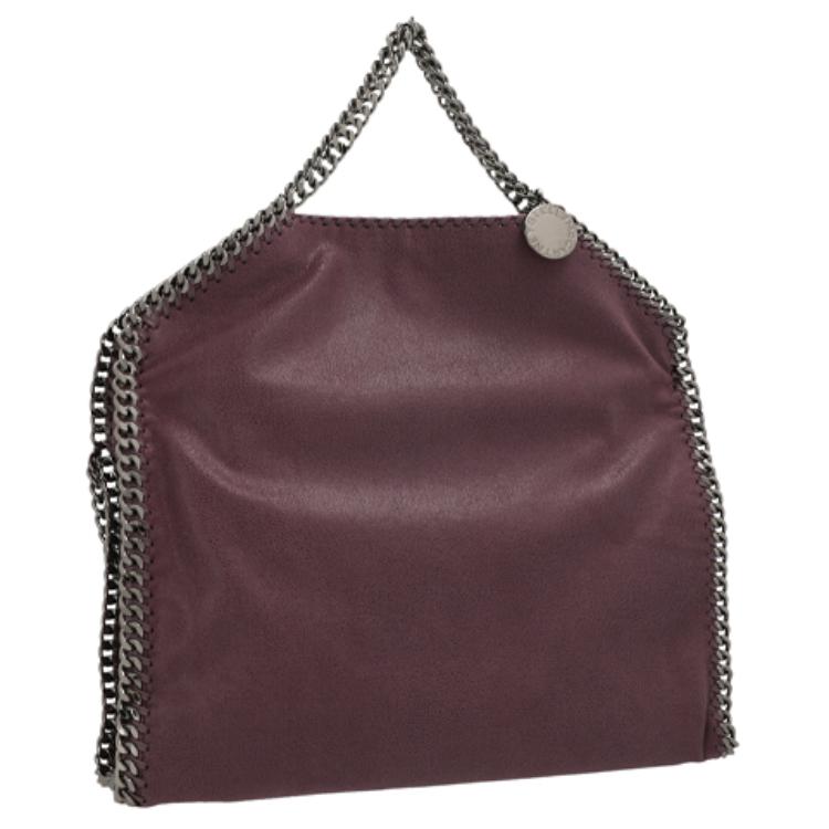 Stella Mccartney Chain Trim Polyester Tote Bag Women Bags Purple 234387W91325162
