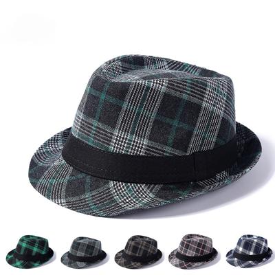 Sombrero de copa estilo británico Sombrero de nuevo caballero europeo y americano Sombrero de jazz para hombre Sombrero fedora para papá Sombrero de cubo Regalo