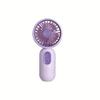 1pc Mini Portable Fan, USB Rechargeable 3-Speed Handheld Desktop Fan with Button Control, ABS Material