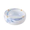 Nordic Retro Ceramic Ashtray - Large, Personalized, Trendy Blue Pink Design for Living Room