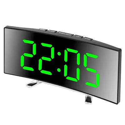 Reloj digital de última generación con alarma LED, reloj electrónico de escritorio para dormitorio con pantalla de temperatura y brillo ajustable durante 12 o 24 horas