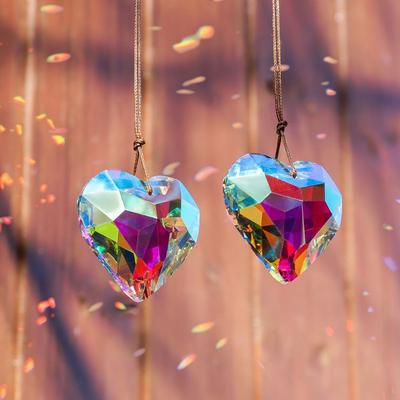 Liebe Sonnenfänger Anhänger Kristall Anhänger Prisma Regenbogen Geschenk Anhänger Dekoration