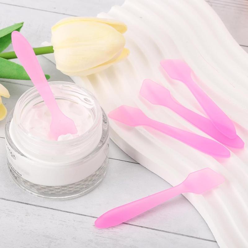 50/100 Pieces Cosmetic Spatulas Scoop Face Cream Mask Mud Mixing Plastic Spoon Beauty Diy Tools Eyes Facial Makeup Applicator