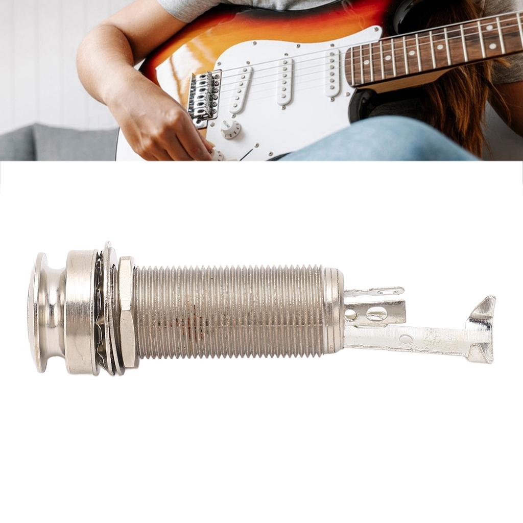Guitar Bass Barrel   1Celsius4 Inch Reduce Noise Metal Cylinder Output   Socket for Electric Guitars Basses
