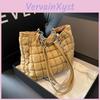Pattern Crossbody Bags Shoulder Lattice Cotton Handbags Women Large Capacity Tote Bags Padded Ladies Quilted Shopper Bags