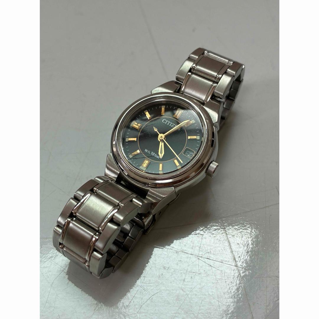 CITIZEN Watch Eco Drive E011-S106872 Working Product Black Dial