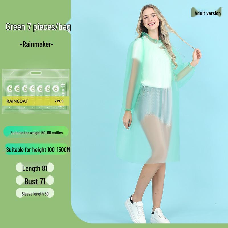 Children's Waterproof Disposable Raincoat - Portable One-Piece Cape for Hiking, Rafting, Camping, and School.