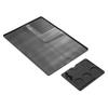 2 in 1 Silicone Coffee Mat Black Thickened Heat Proof Coffee Tamping Dish Drying Mat for Coffee Machine