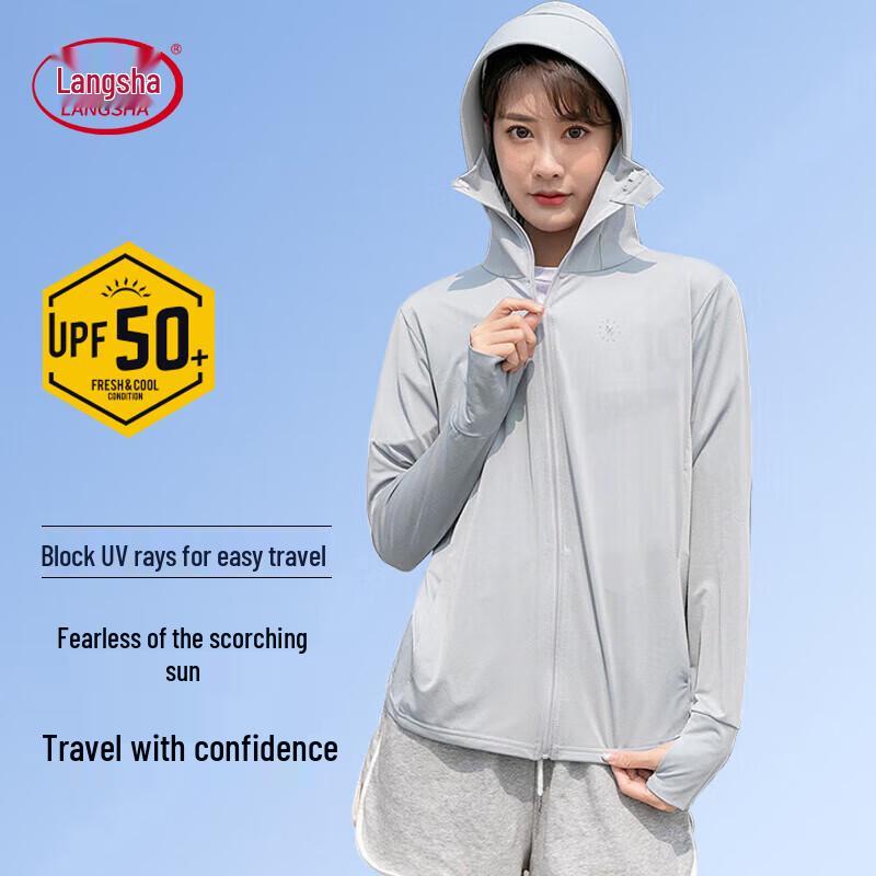 LangSha Women s Ice Silk Sun Protection Hoodie One Size (90-130 jin)