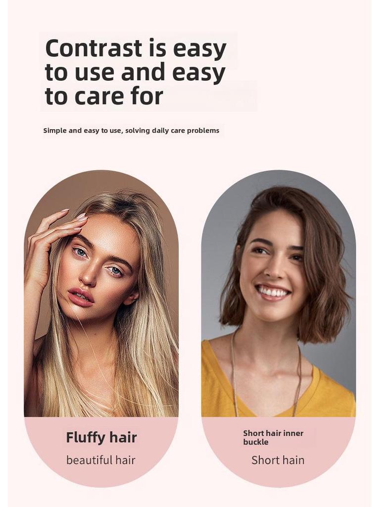 Portable Rechargeable Dual-Purpose Hair Straightening Comb: Wireless, Damage-Free, Long-Lasting Styling for Straight or Curly Hair and Bangs