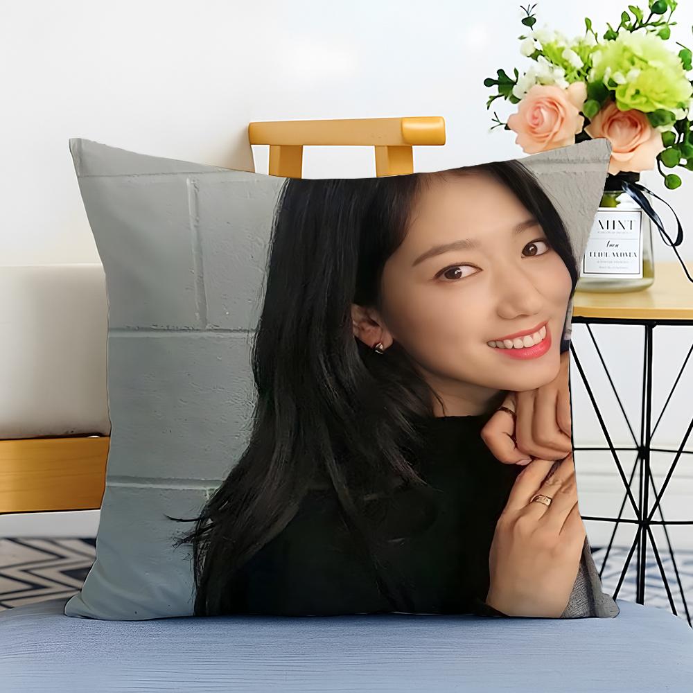 Actress Sweet P-Park Shin Hye Cushion Cover Washable Linen Pillowcase Soft For Sofa Bed Cozy Home Room Decor