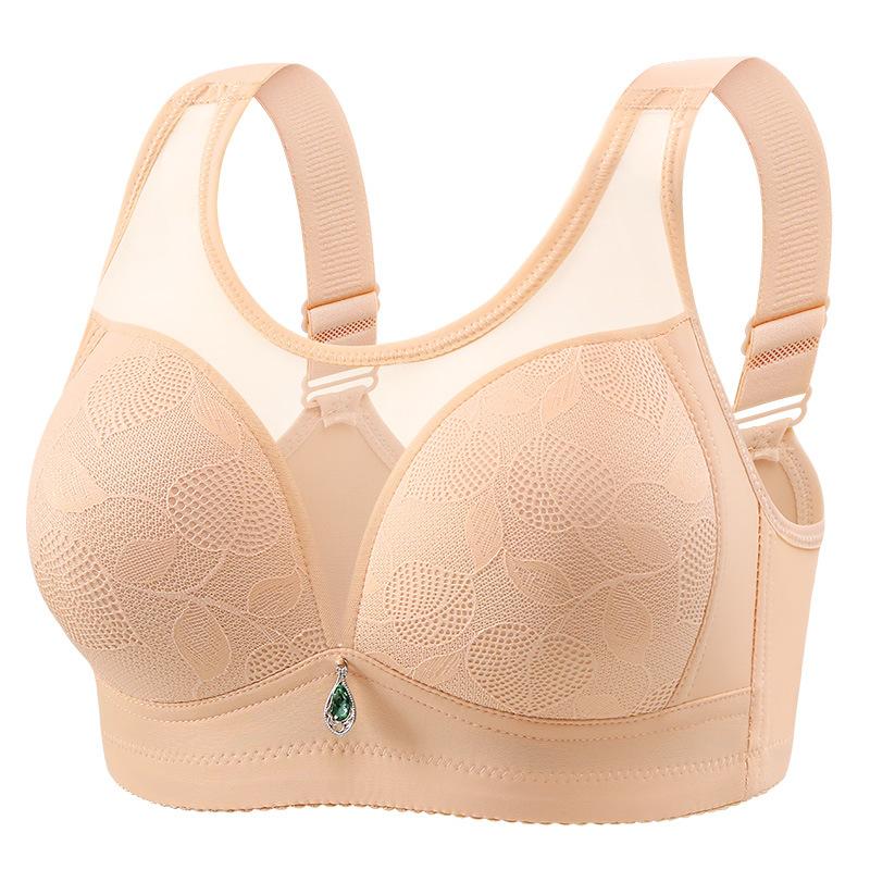 Chest Display, Comfortable, Breathable, Soft, Sweat Absorbing, Fixed Cup, No Steel Ring, Side Folding, Beautiful Back, Mother's Underwear