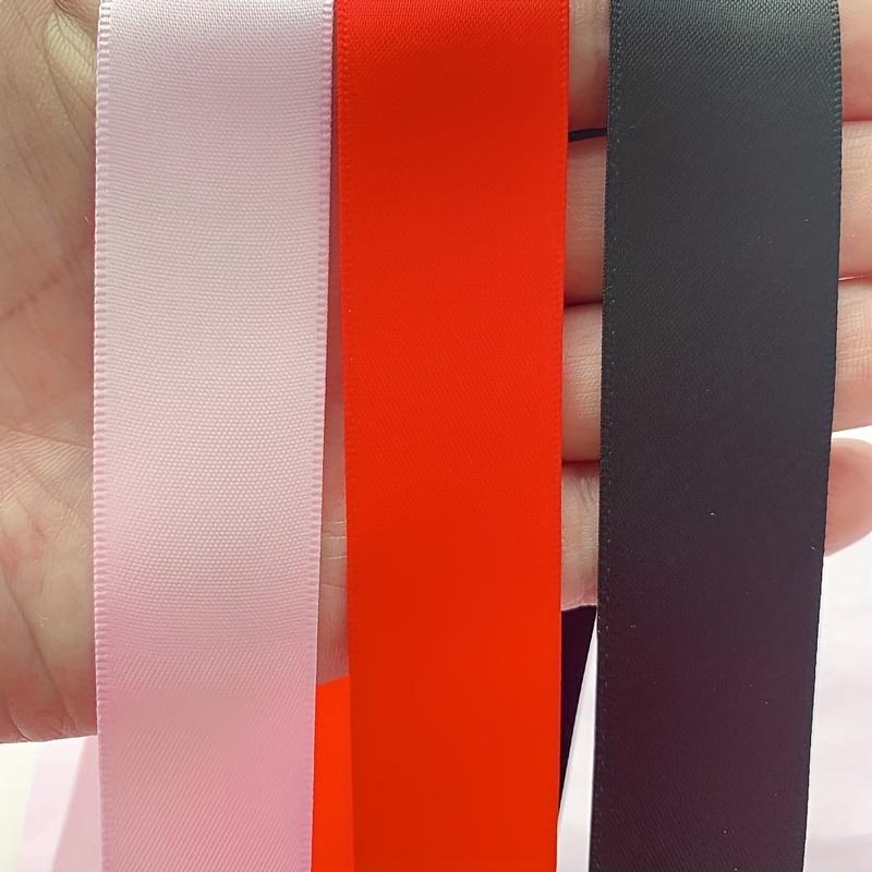 4m/13.12ft Each Bag Wide 2.5cm/0.98in Double Face Satin Ribbons Handmade DIY Sewing Trim Craft Webbing Clothing Hair Gift Wrapping Tie Home Festival