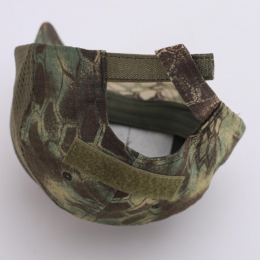 High Quality Military Fan Outdoor Net Cap Python Pattern Velcro Baseball Cap Men'S Tactical Camouflage Hat Mesh Cap