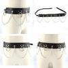 Punk Style Womens Belt Metal Chain Pendant Fashion Accessories Clothing
