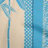 oneOone Cotton Flex Medium Blue Fabric Tropical Dress Material Fabric Print Fabric By The Yard 40 Inch