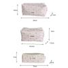 Polka Dot Pencil Case Canvas Storage Bag Cute Pen Pouch  Student