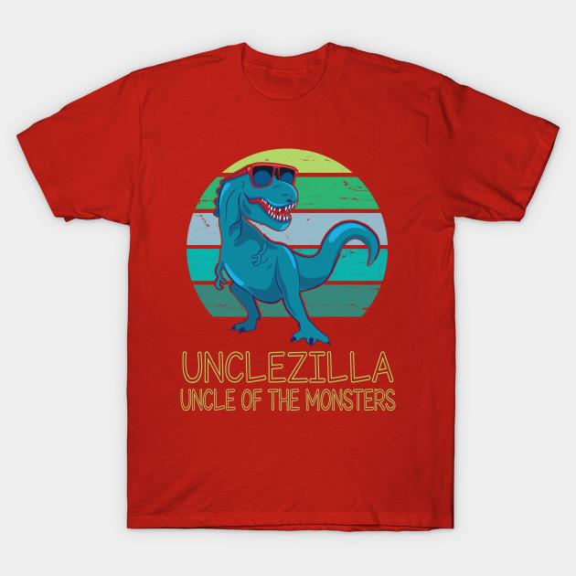 buy unisex fashion tshirt unclezilla uncle of the monsters happy father day print plus size xs 6xl t shirt no cut transfer paper print cotton tee at affordable prices free shipping real reviews with