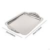 Decorative Fruit Tray Dessert Plate Easy To Clean Handcrafted Wearproof Rectangle Serving