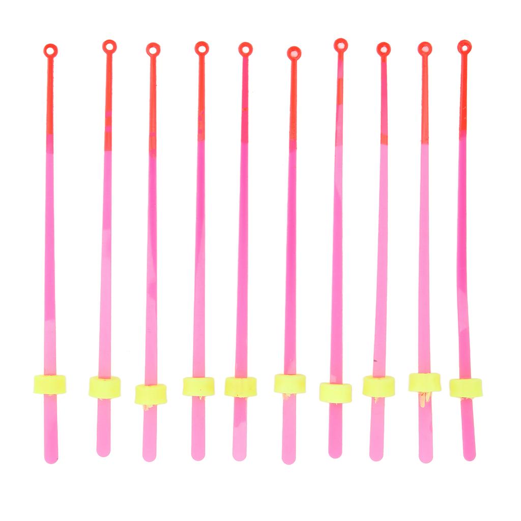 10Pcs Ice Fishing Rod Tip ABS Mini Top Section Fishing Tackle Extension Pole for Winter Fishing12cm
