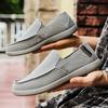 Fashion Leisure Walk Men's Casual Shoes Outdoor Loafers Classic Male Canvas Shoes Lightweight Soft Moccasins Male Slip On Driving Flats