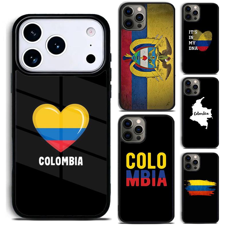 Colombia Flag Phone Case For iPhone 17 16 15 14 13 12 11 Pro Max Plus 17Air Soft Silicone Cover