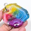 Natural Rainbow Solar Quartz 925 Sterling Silver Jewelry Pendant 2.96" T3M13