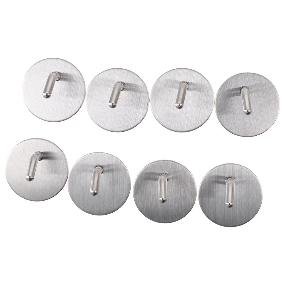 

8pcs Self Adhesive Metal Hooks for Hanging Heavy Duty Adhesive Wall Hooks Bathroom