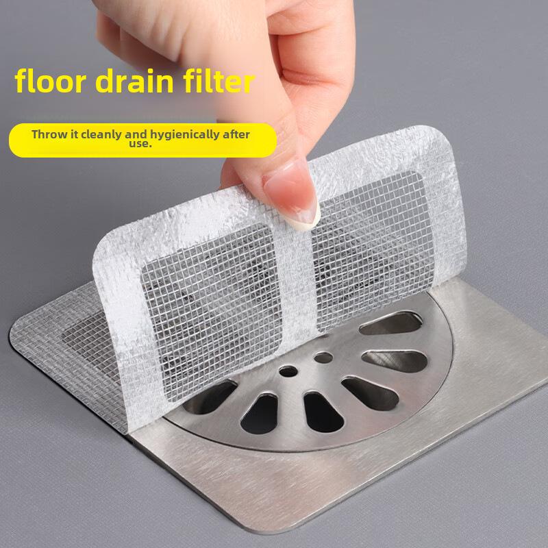 Selbstklebender Anti-Verstopfungs-Bodenablauf- und Haarfilter-Aufkleber für Bad & Küche