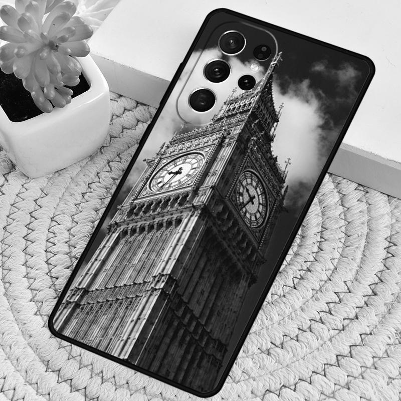 London Red Bus Big Ben soft Silicone Phone Case For Samsung Galaxy note 10 pro S26 S25 S24 S23 S22 S21 Plus S25Ultra Capa Cover