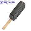 Jingyuqin 10p 3 Buttons Remote Flip Car Key Case Fob Styling Shell Cover For Land Rover Range Rover Sport LR3 Discovery
