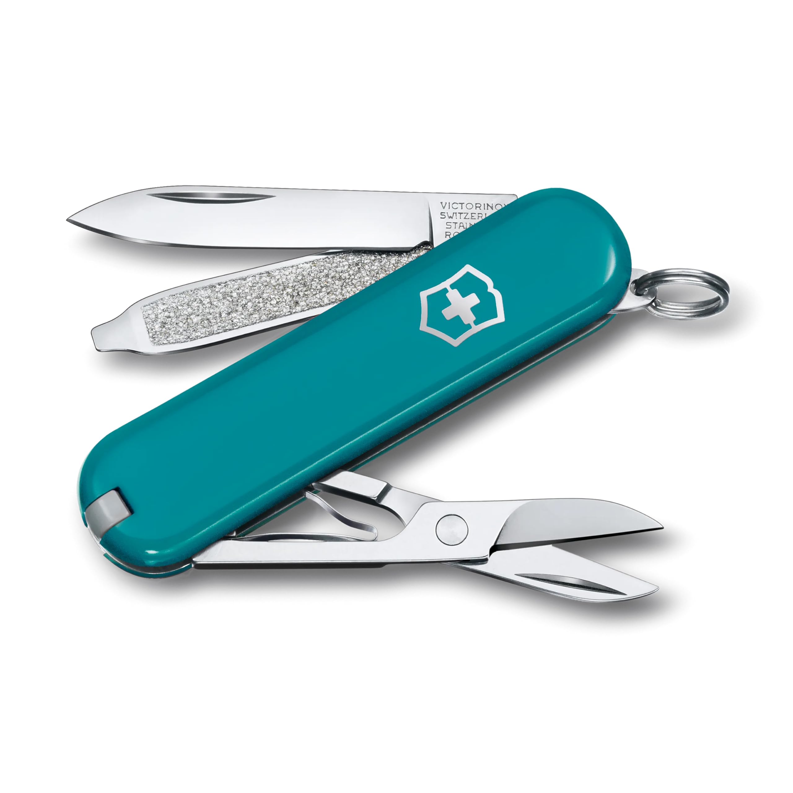 

VICTORINOX Classic SD Classic Colors Горное Озеро Швейцарский Армейский Нож Аварийный Плоская Отвертка Ноготь Пилка 7 Функций Подарок Десять Функций - Многофункциональный