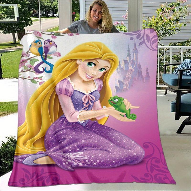1pc. Disney Princess Rapunzel Blanket - Perfect for Home, Office, Outdoor Use, Gift Idea, Suitable for All Seasons Z0417260