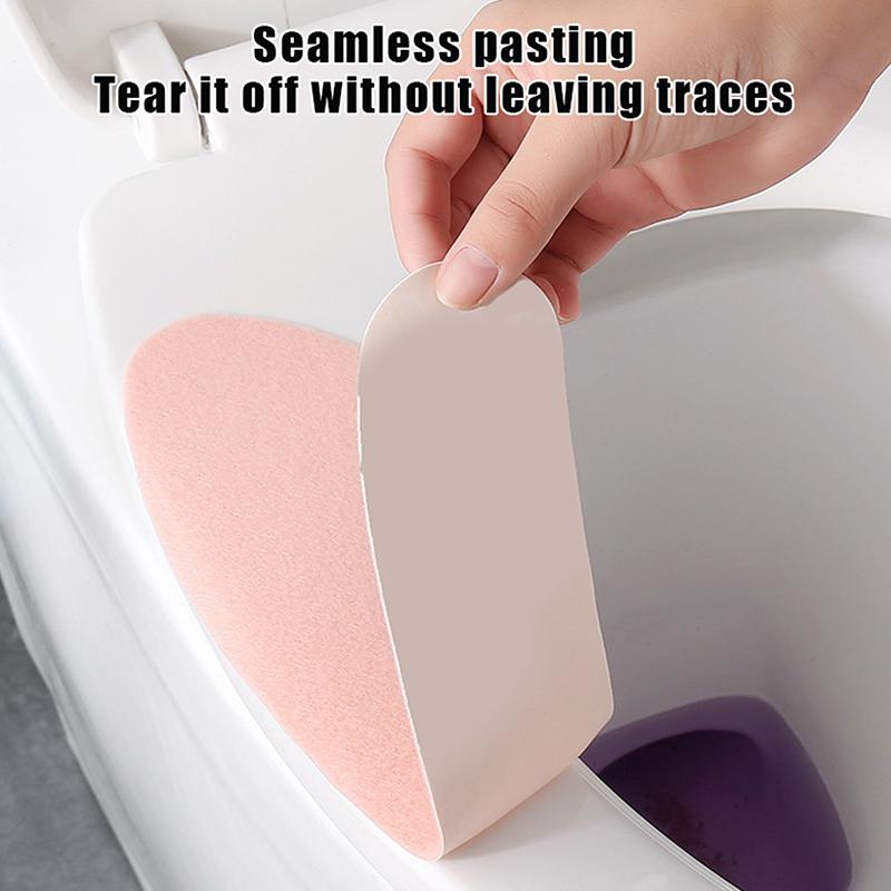 2Pc/Set Universal Toilet Seat Cover Soft Wc Paste Toilet Sticky Seat Pad Washable Bathroom Seat Lid Cover Pad Cushion