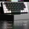 PC-Tastatur Kabelgebunden Mechanisch Gaming RGB-Licht Design 61 Tasten Kompakt Leicht Computer Büro