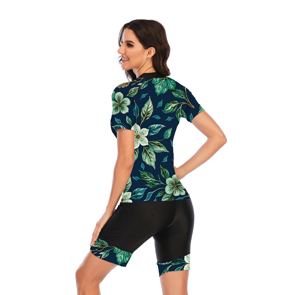 Split Short-sleeved Surf Suit Sunscreen Swimsuit Wetsuit Sexy Fashion Swimsuit