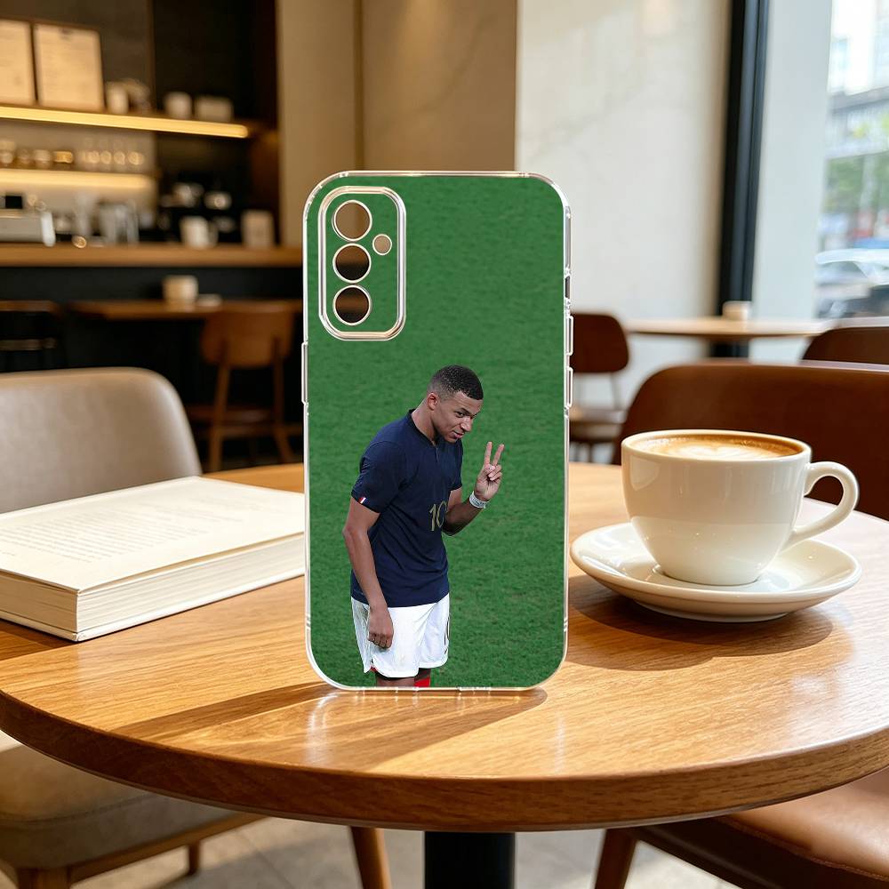 F-Fußballstar MbappeS-S Handyhülle Transparentes Silikon Weich Für SamsungA10,12,20,21S,30,31,40,50,51,52,70,71