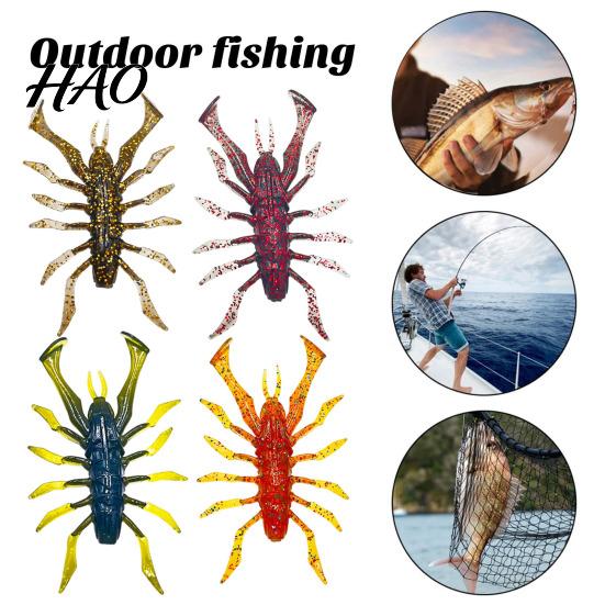 Predators Fishing Baits 8Pcs 6cm/2.8g Bionic Insect Soft Bait, Slow Sinking Floating Artificial Lure, Lure Swim Bait for Freshwater Saltwater
