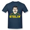 Stalin Cartoon Unisex tričko Velké velikosti s výstřihem do O Bavlna Vlastní tričko s krátkým rukávem Unisex trička Harajuku Streetwear